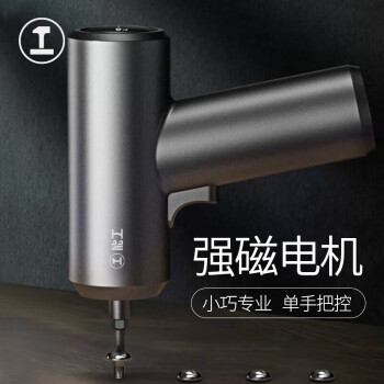 绿林能工电动螺丝刀充电式家用小型电批电动钻迷你自动螺丝批工具套装	